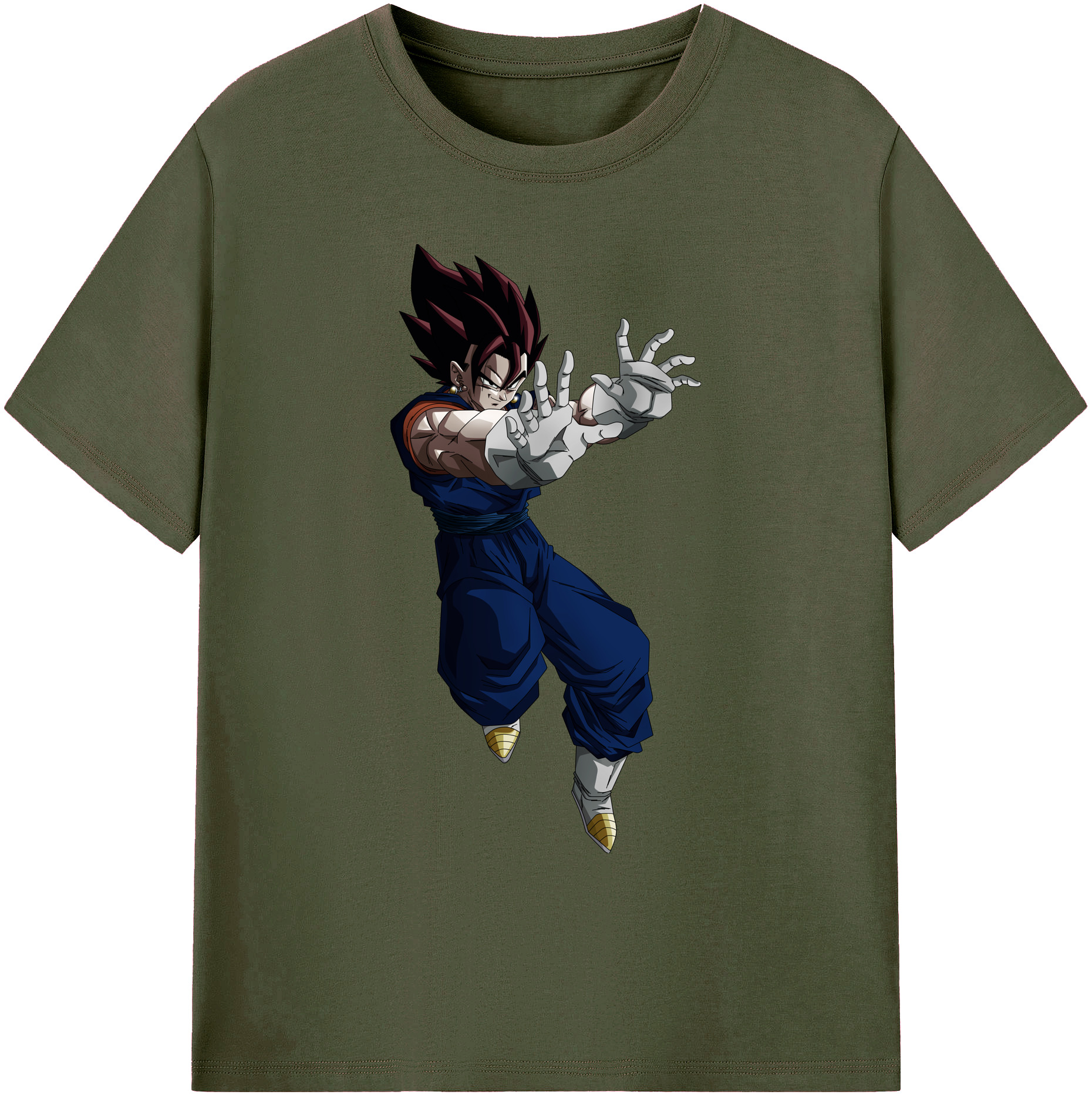 （画像用） ドラゴンボール ベジット DRAGON BALL Vegetto 綿100％ メンズ半袖Tシャツ｜肌触りやわらか＆通気性